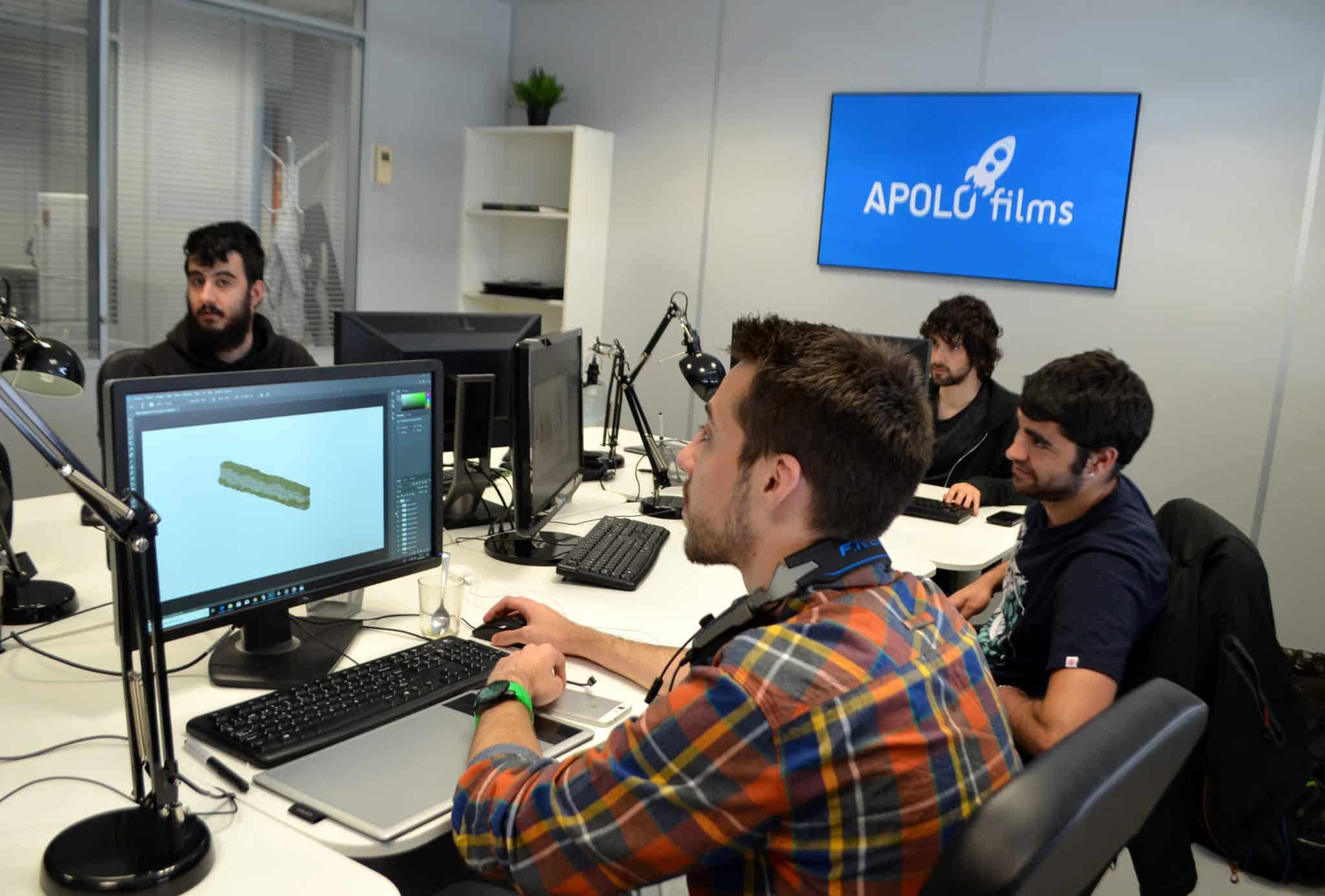 Estudiantes de videojuegos realizan sus prácticas en la productora de animación Apolo Films | APOLO7