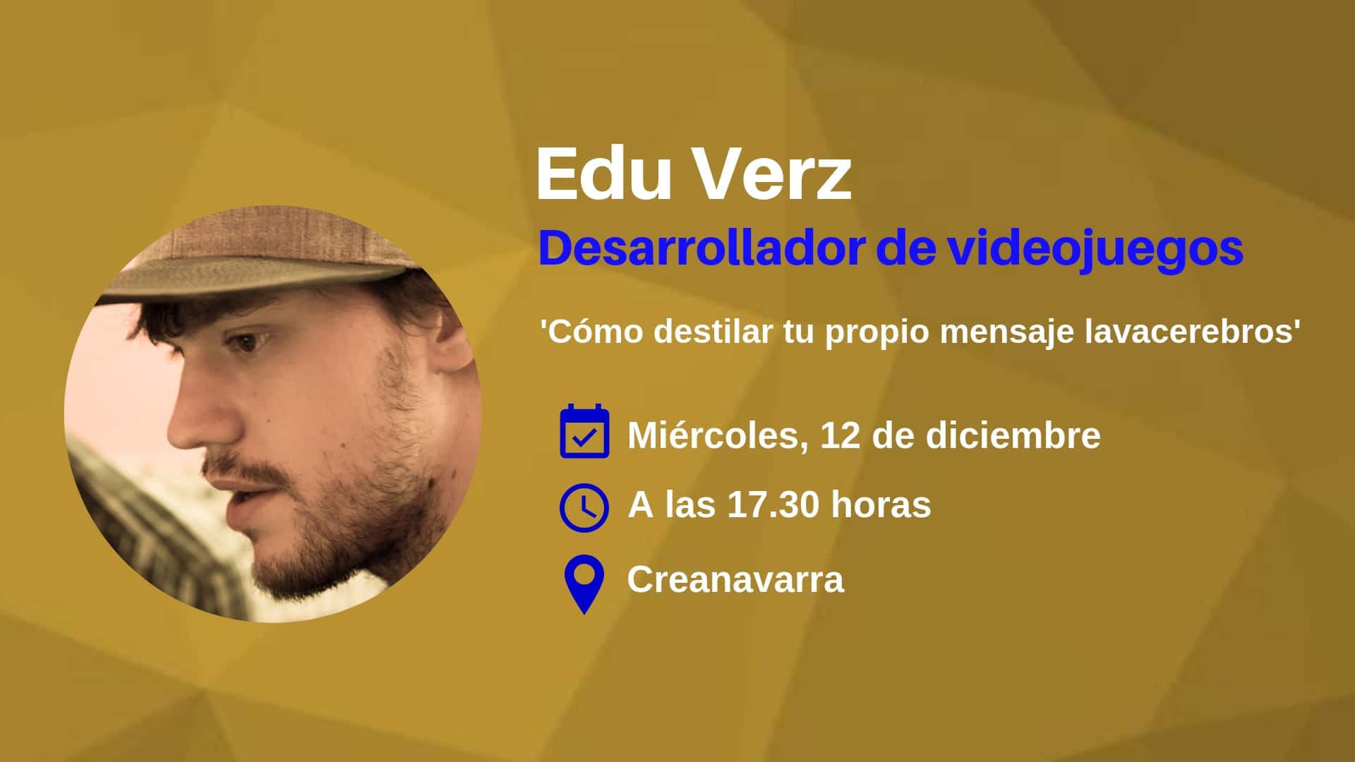 ENCUENTRO CREA - CON EL DESARROLLADOR EDU VERZ | Copia de Copia de Copia de 1ra CONVOCATORIA