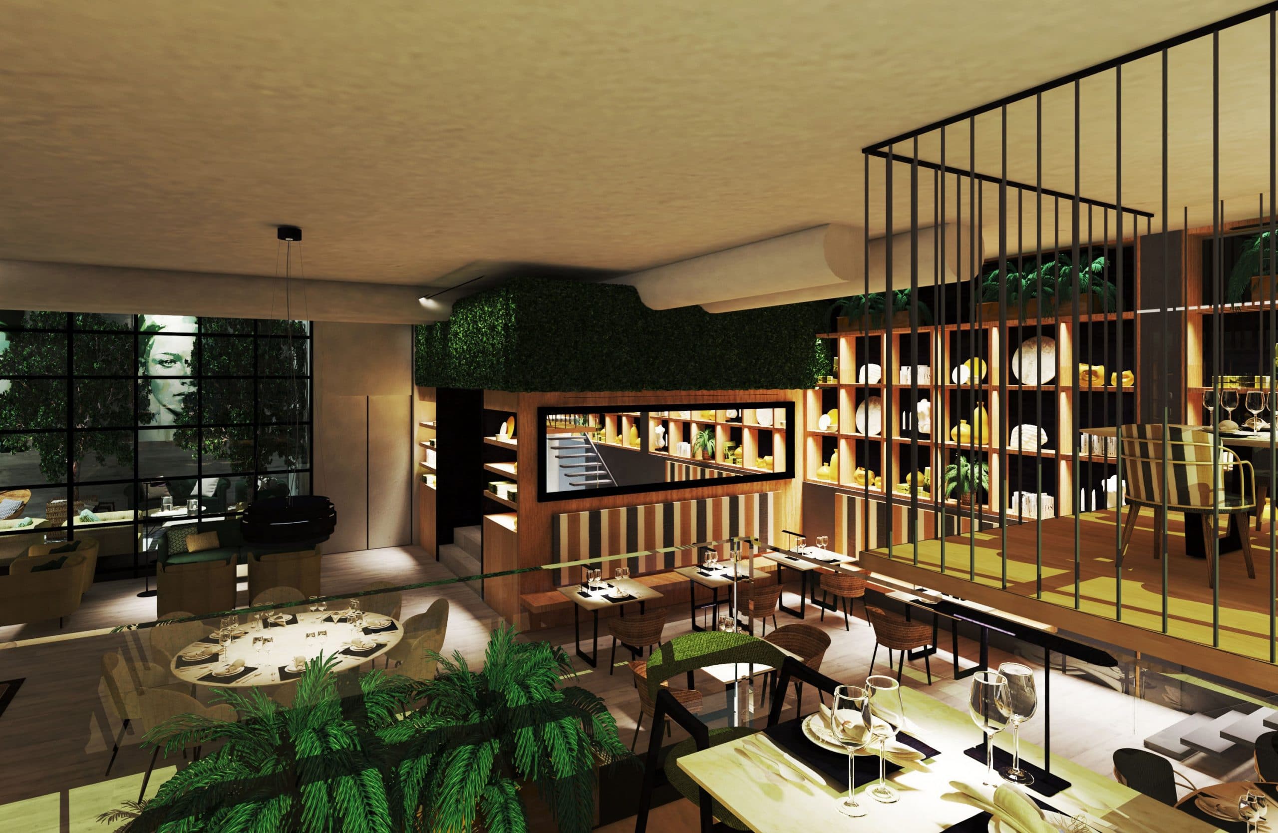 ‘contrabarra’ es el restaurante diseñado por Ángela martinez como trabajo final de estudios