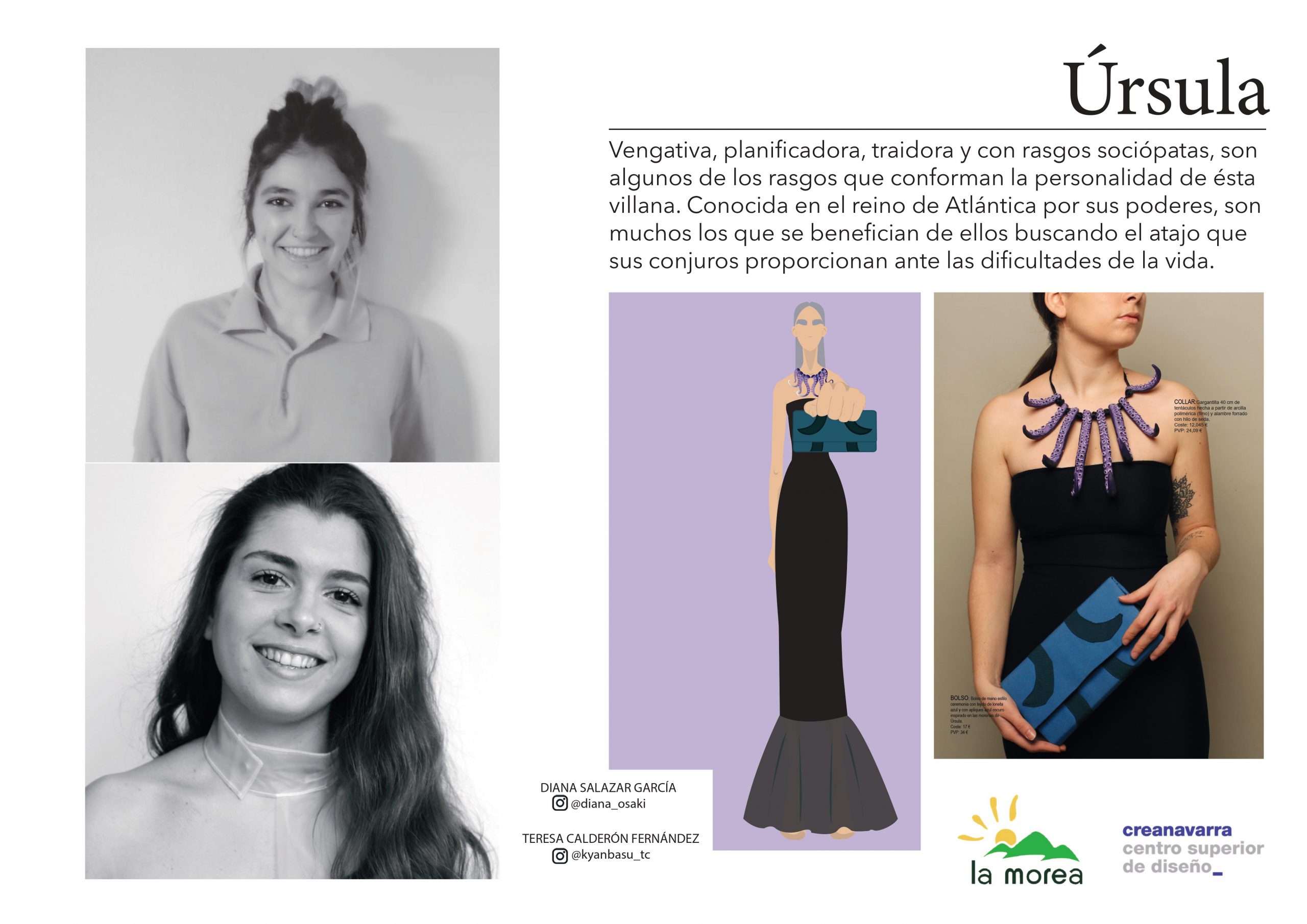 El alumnado de moda de Creanavarra expone en La Morea una reinterpretación de princesas y villanas de película | 0001 scaled