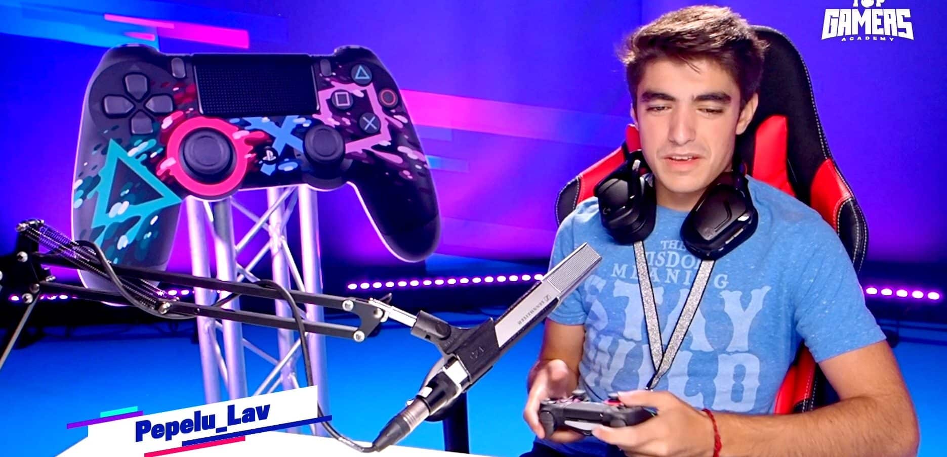 pepelu, estudiante de diseño y creación de videojuegos, deja huella en top gamers academy