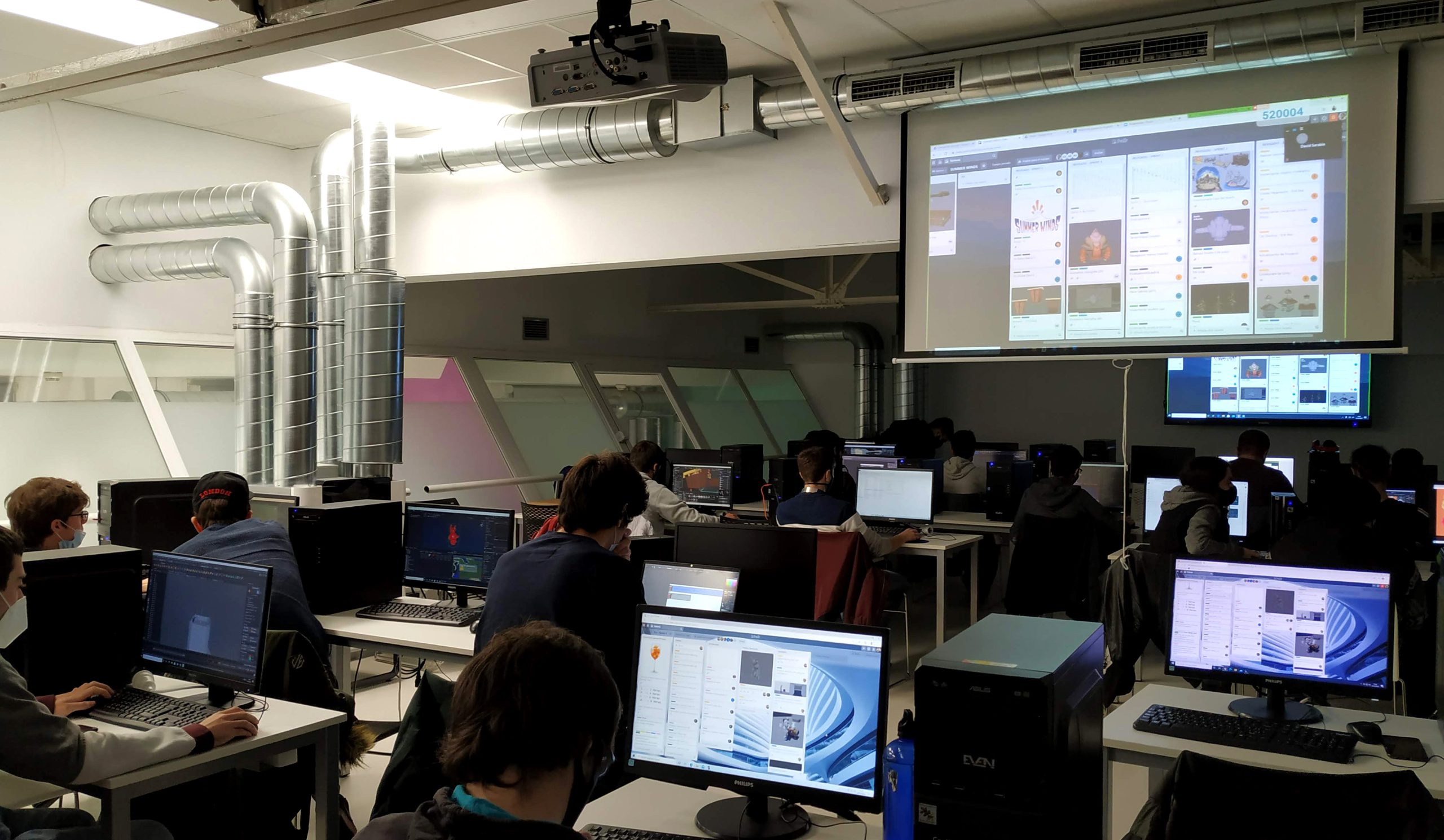 El alumnado de Diseño de Videojuegos se encuentra inmerso en sus proyectos finales