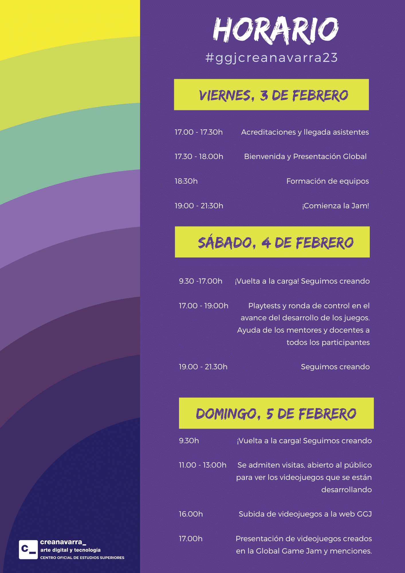 GLOBAL GAME JAM 23 HORARIO CREANAVARRA GLOBAL GAME JAM 23 HORARIO CREANAVARRA