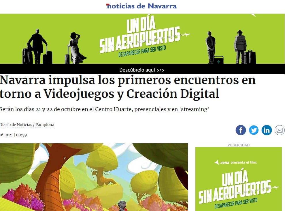 Navarra impulsa los primeros encuentros en torno a Videojuegos y Creación Digital en los que Creanavarra colabora con el Departamento de Cultura de Navarra