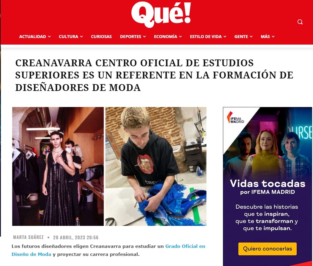 Creanavarra referente en la formación de diseñadores de moda