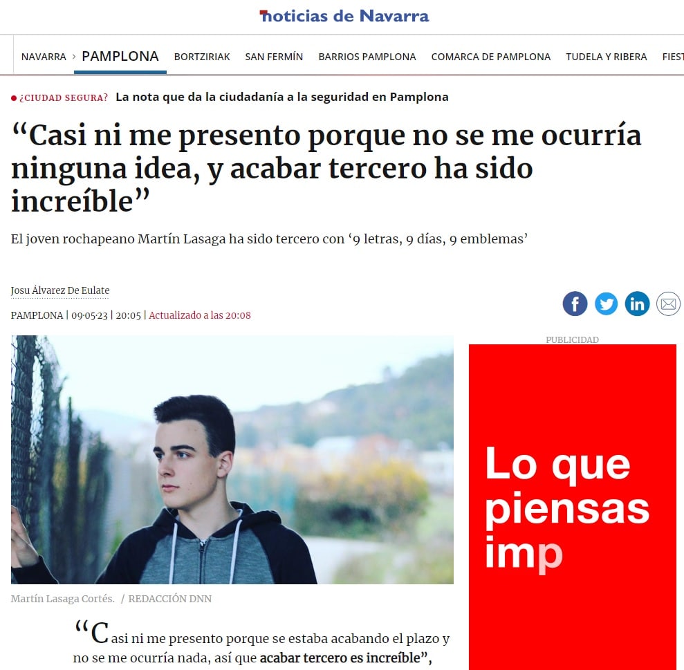 MARTIN LASAGA DIARIO DE NOTICIA