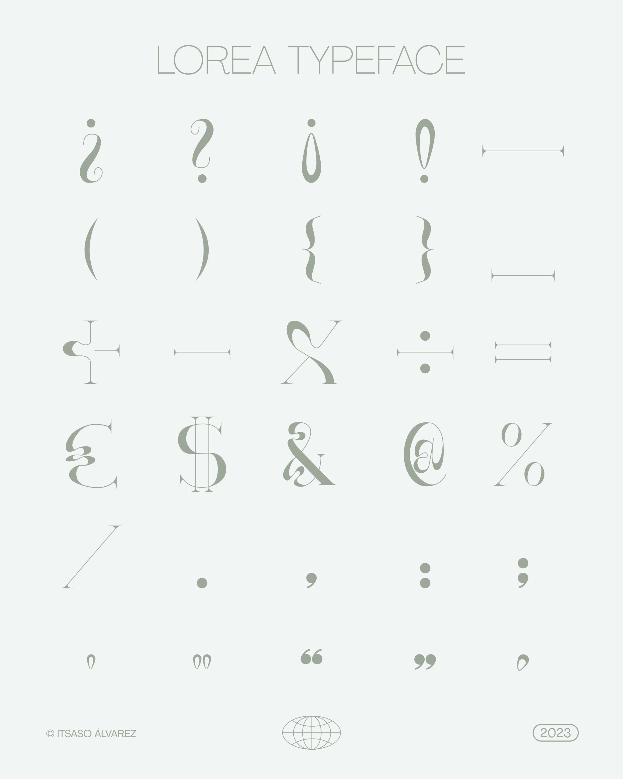 Lorea Typeface 3
