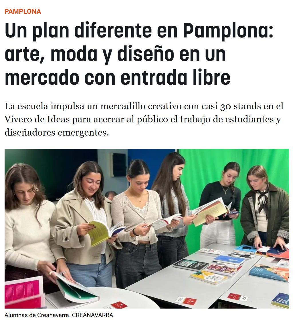 Un plan diferente en Pamplona: arte, moda y diseño en un mercado con entrada libre